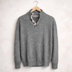 Izod Men's Gray Mock neck Sweater